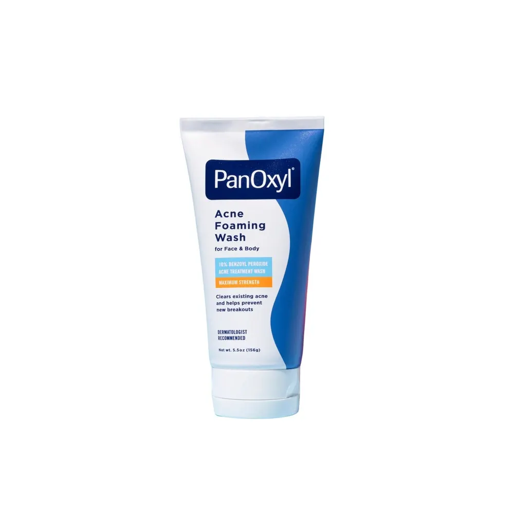 PanOxyl Acne Foaming Wash Benzoyl Peroxide 10% Maximum Strength 156g