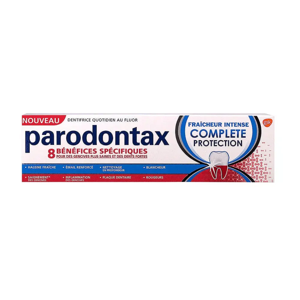 Parodontax Dentifrice Complete Protection Fraicheur Intense