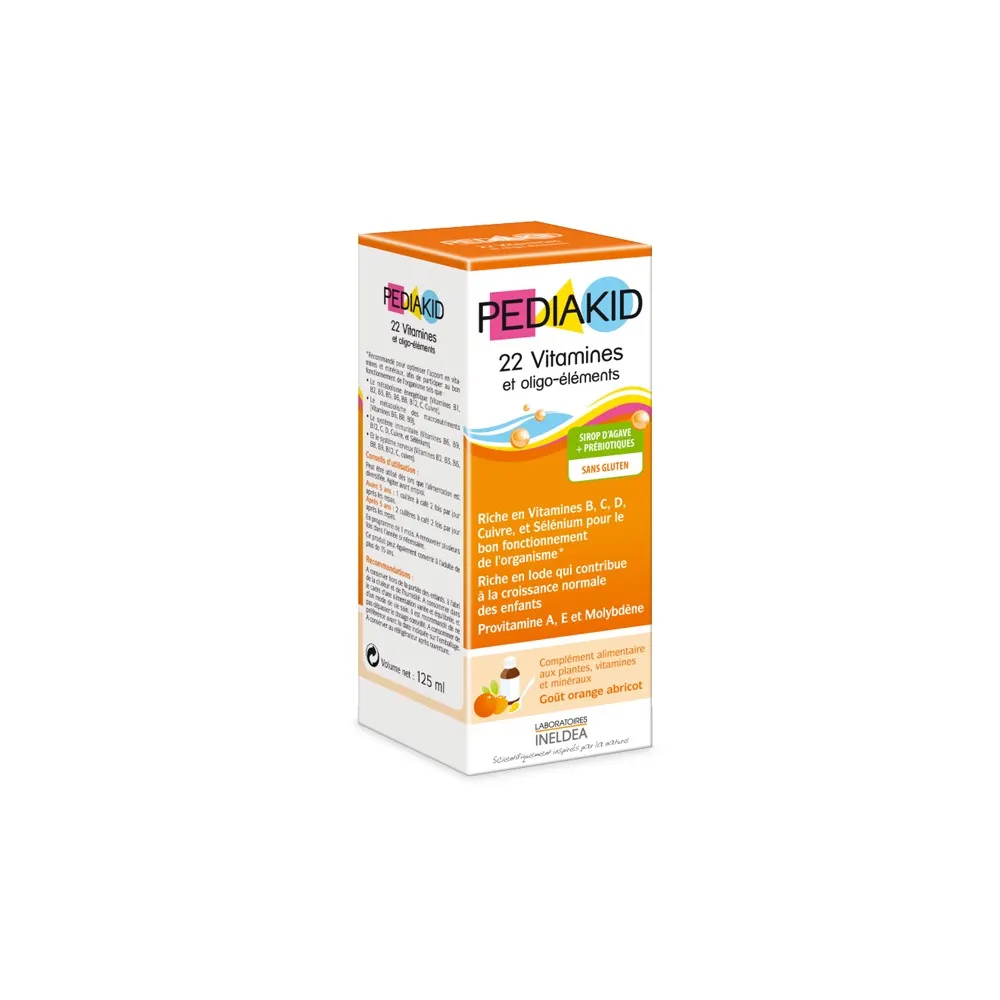 PEDIAKID 22 فيتامينات ومعادن 125 مل