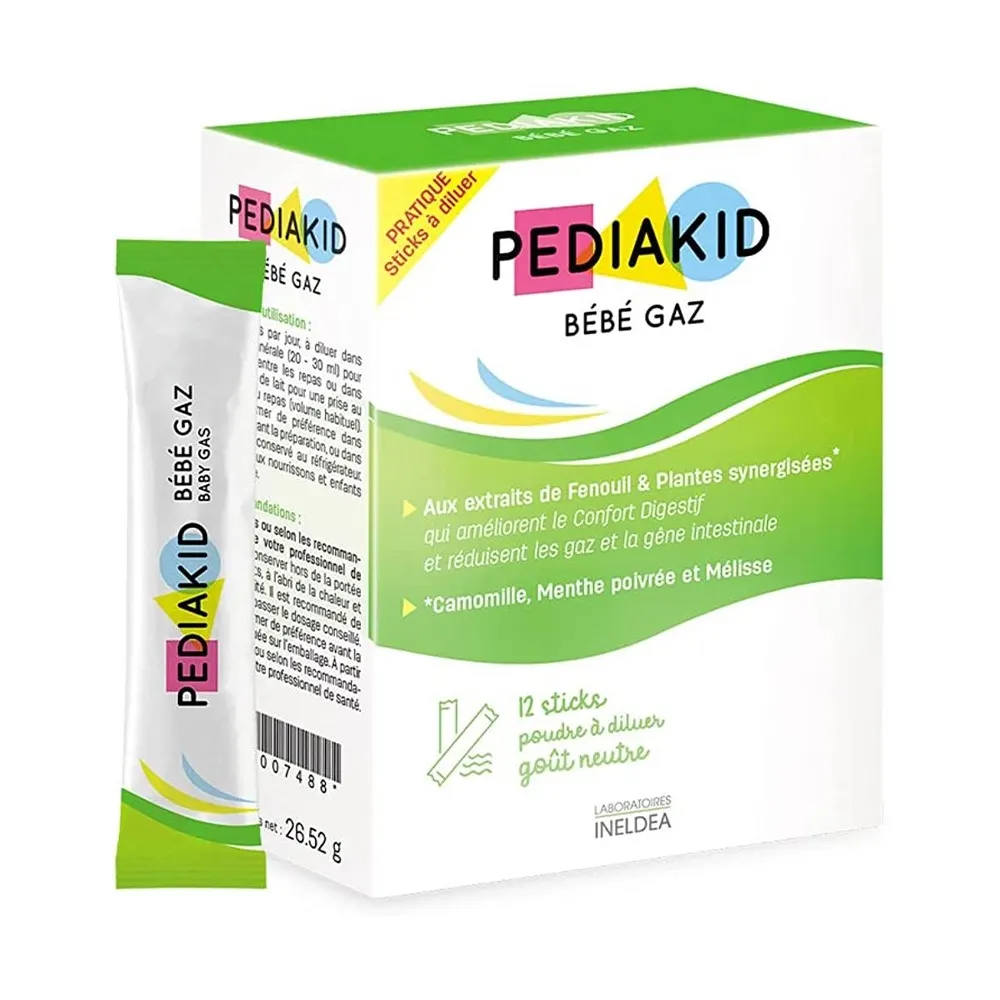 PEDIAKID غازات الرضيع 12 ستيك