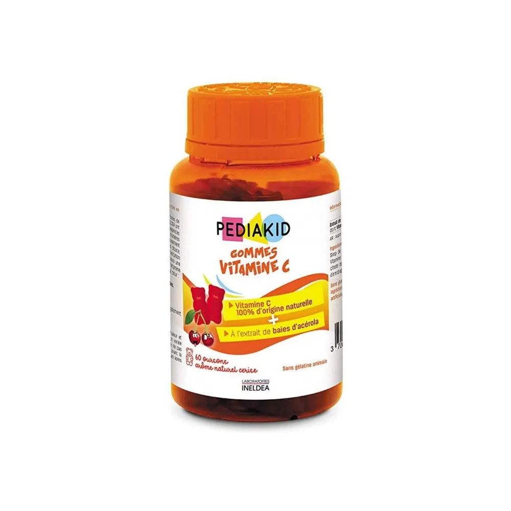Pediakid علكات فيتامين C 60 علكة