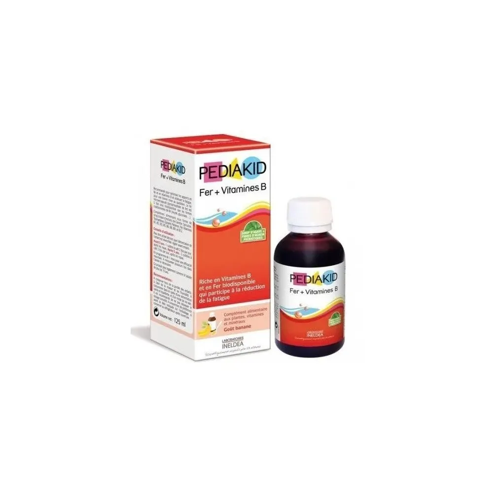 Pediakid Sirop Fer + Vitamine B Enfants 125ml