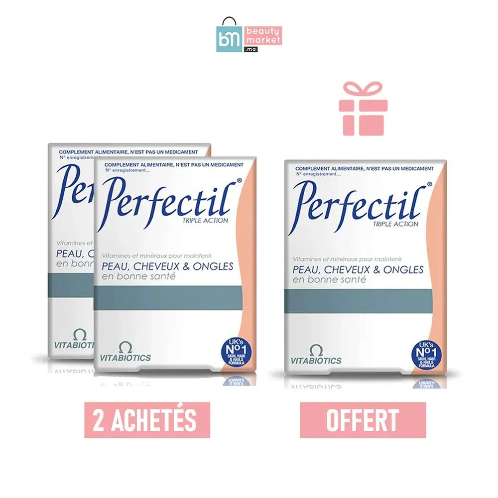 Perfectil Original ثلاثي المفعول علبتان من 30 قرص = علبة من 30 قرص مجانا