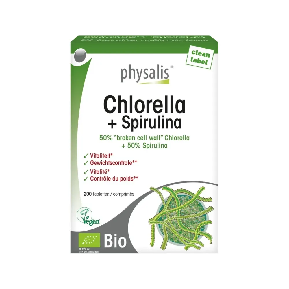 PHYSALIS CHLORELLA 200 COMPRIMES