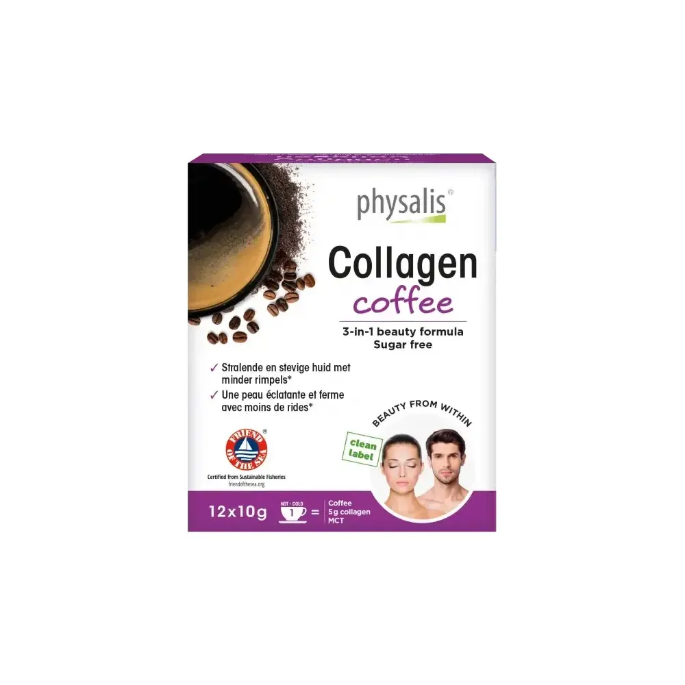 PHYSALIS COLLAGEN COFFEE 3EN1 B12 كيس