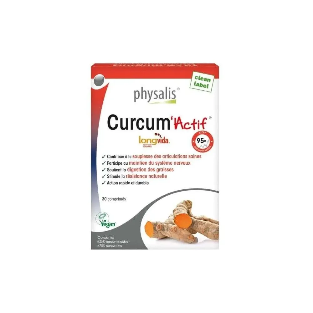 PHYSALIS CURCUM ACTIF 30 COMPRIMES