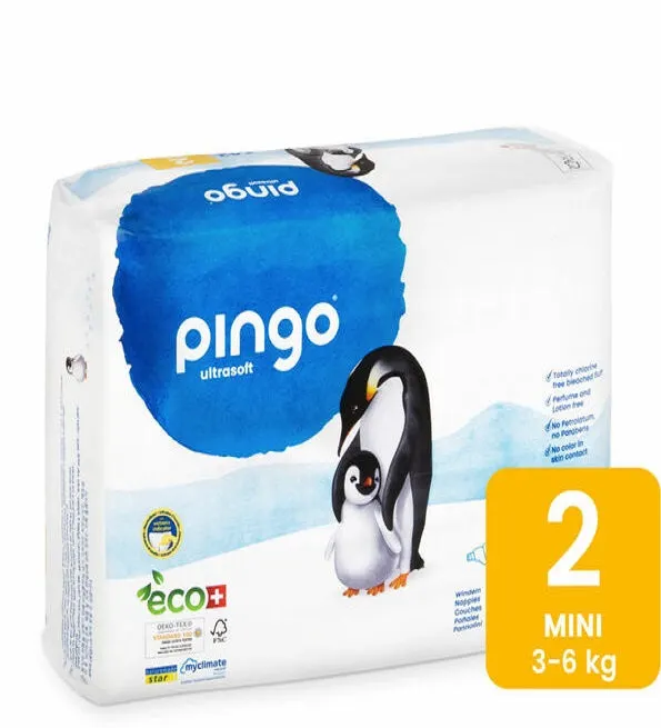 Pingo Mini المقاس 2 - 3-6 كغ - 42 حفاضة
