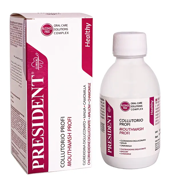 PRESIDENT PROFI Bain De Bouche Antibactérien Sans Alcool 200 ml