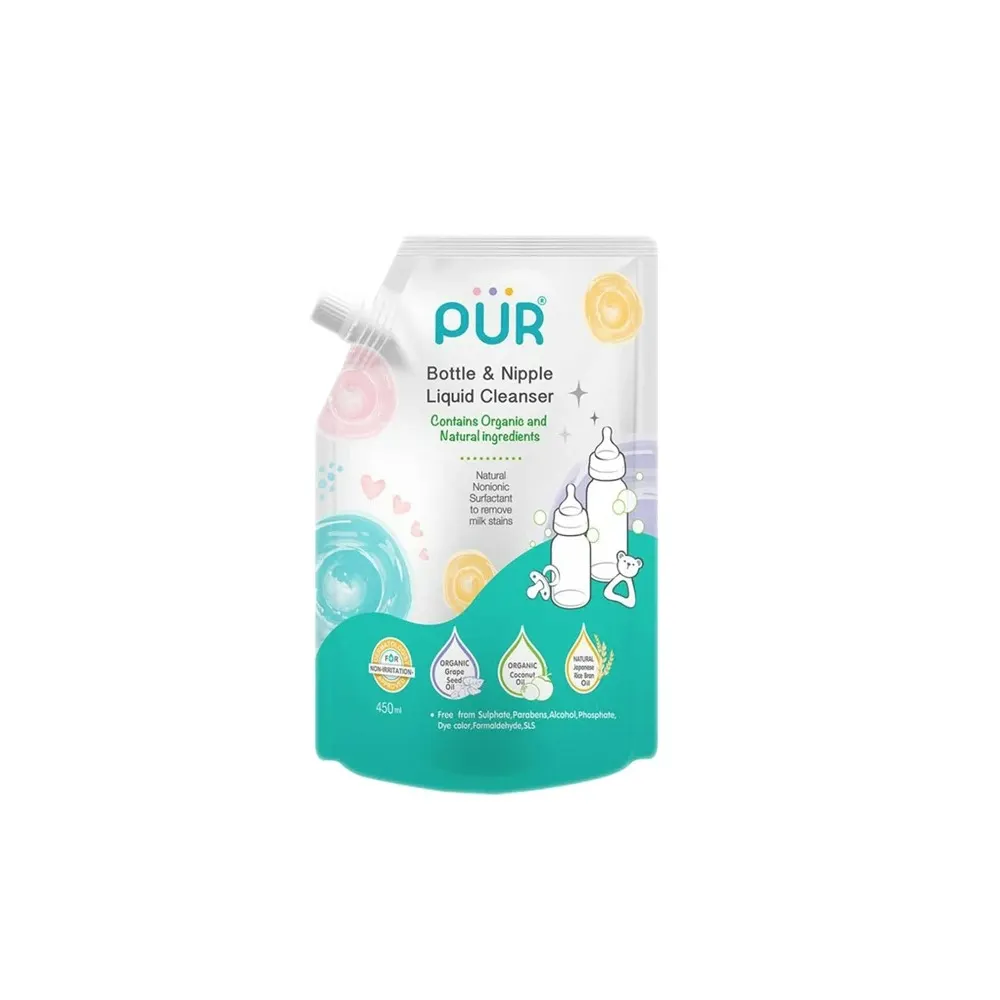 Pür liquide nettoyage biberons et tétines refill 450ml