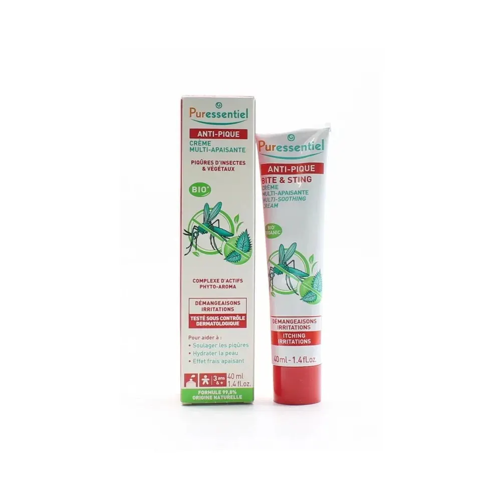 PURESSENTIEL ANTI PIQUE CREME MULTI APAISANTE ADULTE 40ML