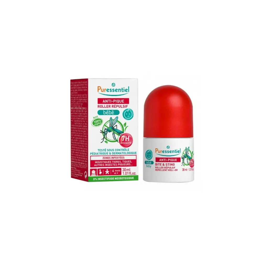 PURESSENTIEL ANTI PIQUE ROLLER REPULSIF BEBE 30 ML