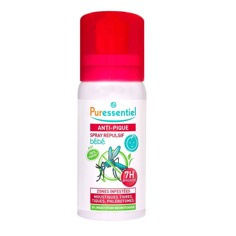 PURESSENTIEL ANTI-PIQUE SPRAY RÉPULSIF BÉBÉ 60 ML