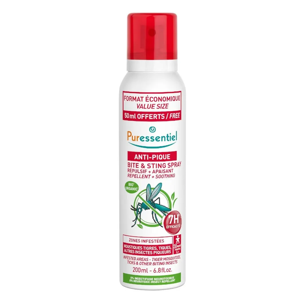 Puressentiel Anti-Pique Spray Répulsif Et Apaisant 7h - 200ml