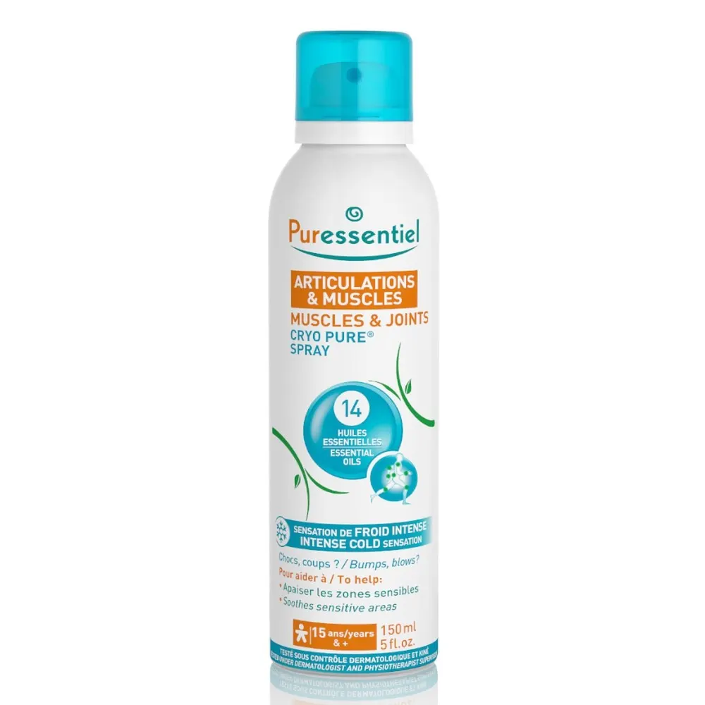 PURESSENTIEL ARTICULATIONS ET MUSCLES 14 HUILES CRYO PURE SPRAY 150 ML
