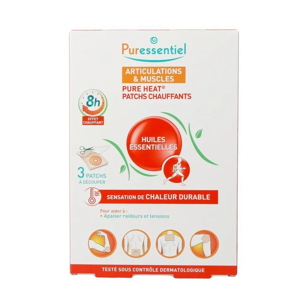 PURESSENTIEL ARTICULATIONS PATCHS CHAUFFANTS AUX 14 HUILES 3