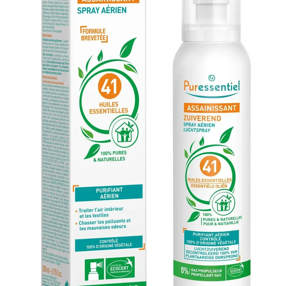Puressentiel بخاخ تعقيم الجو بـ 41 زيتا أساسيا - 200 مل