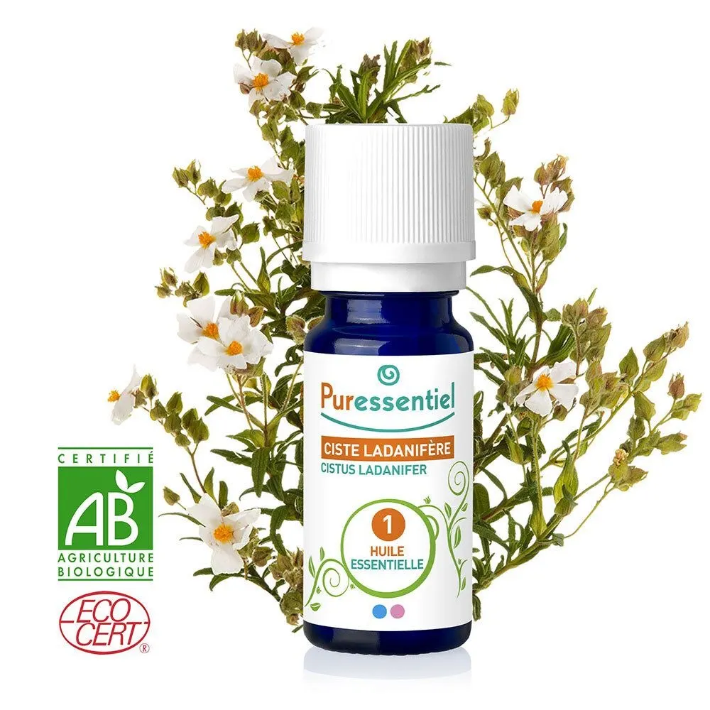 PURESSENTIEL BIO Ciste Ladanifère 5ml - Huile Essentielle Cistrus Ladaniferus