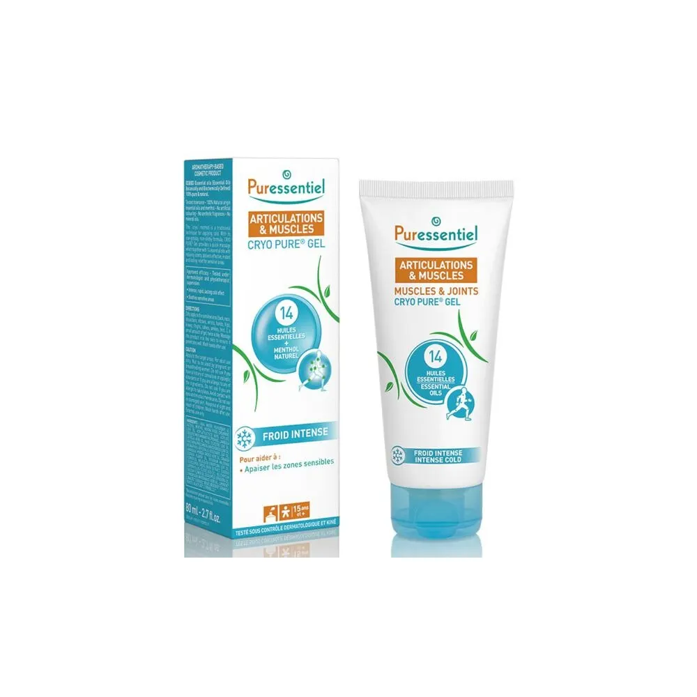 Puressentiel Cryo جل نقي للمفاصل والعضلات – أنبوب 80 مل