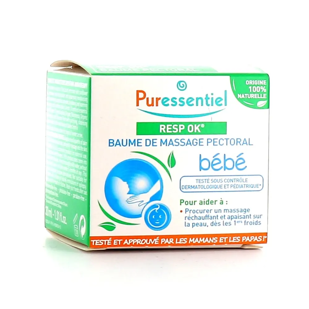 Puressentiel Resp OK Baby Flacon de massage poitrine 30 ml