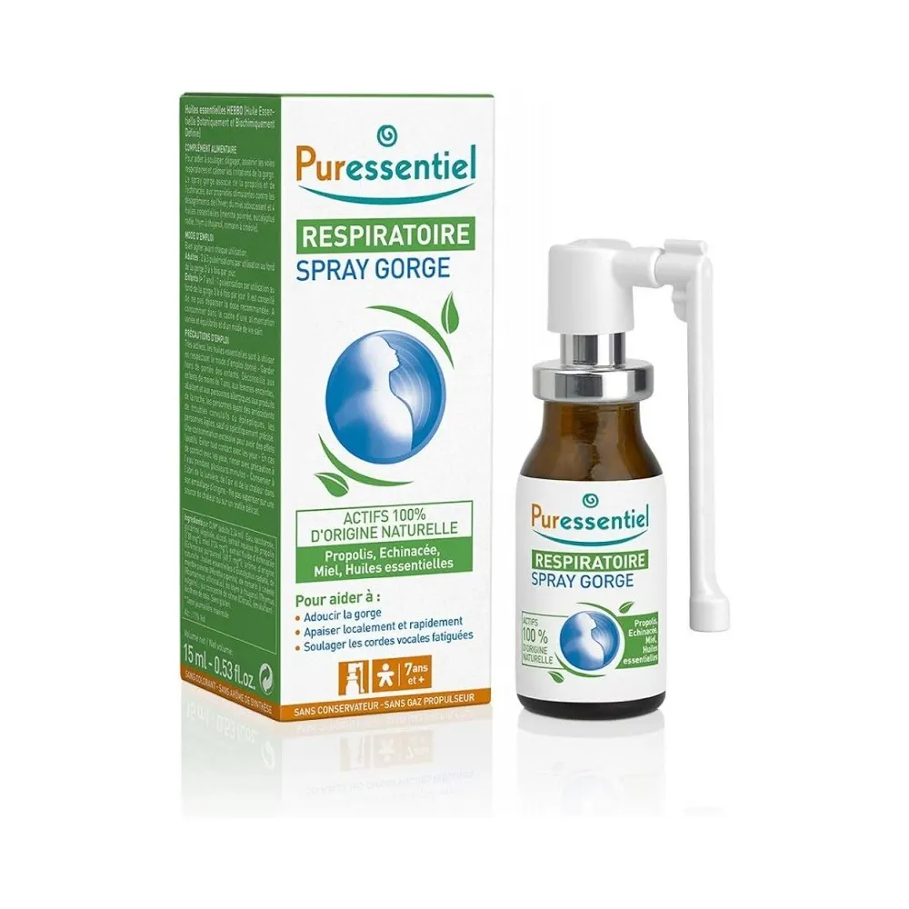 PURESSENTIEL Respiratoire Spray Gorge 15ml