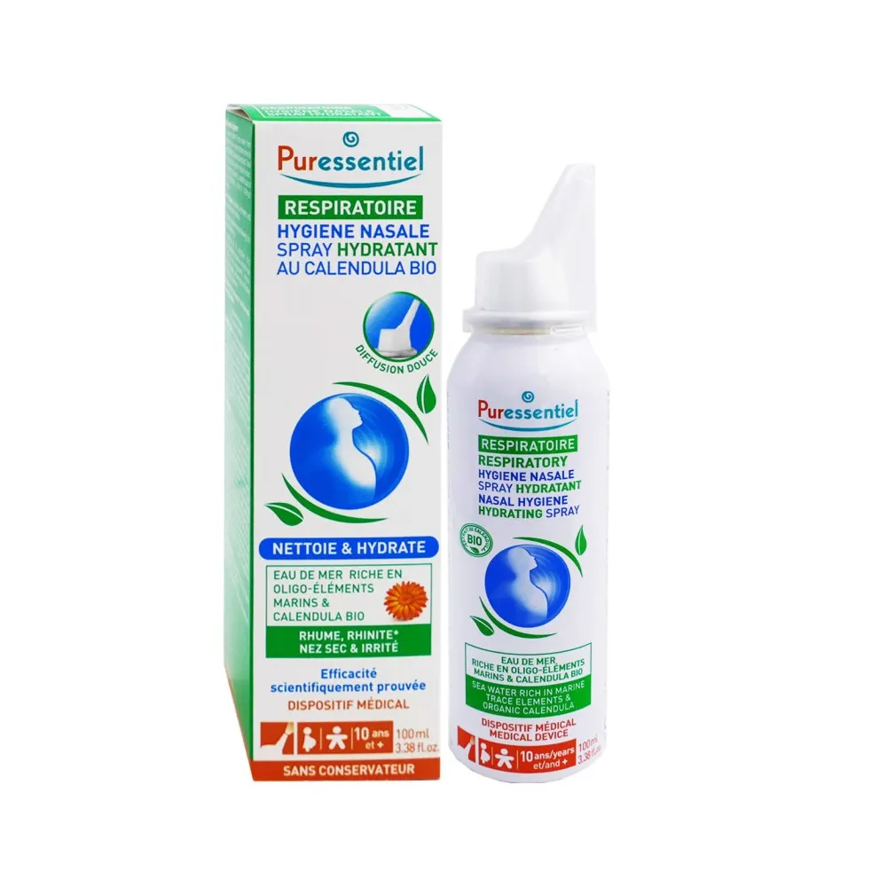 Puressentiel Respiratoire Spray Nasal Hydratant – Décongestionnant 100ml