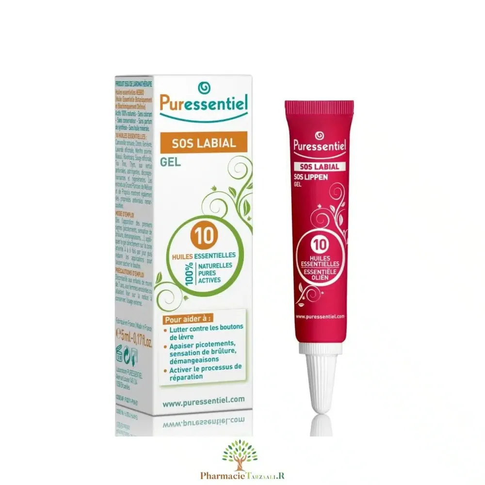 PURESSENTIEL SOS Labial Gel Réparateur Lèvres - 10 Huiles