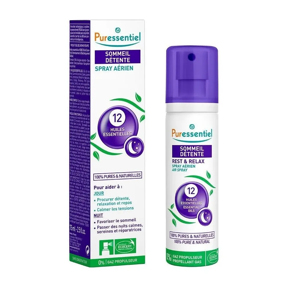 Puressentiel بخاخ جو للنوم والاسترخاء بـ 12 زيتا أساسيا 75 مل