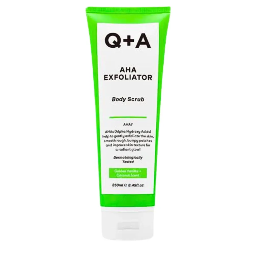 Q+A AHA EXFOLIATOR BODY SCRUB 250ML