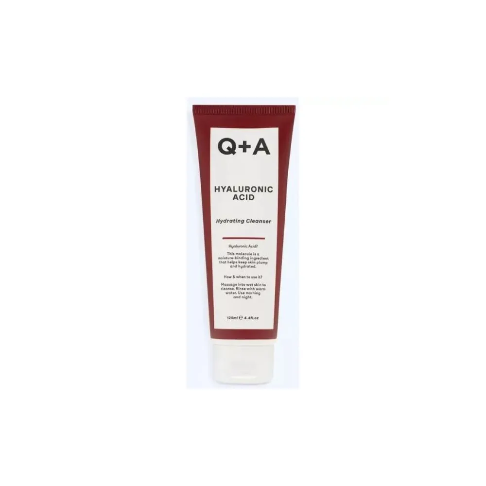 Q+A Nettoyant hydratant à l'acide hyaluronique 125ml
