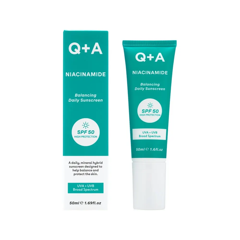 Q+A NIACINAMIDE SPF 50 CRÉME SOLAIRE QUOTIDIEN ÉQUILIBRANT 50ML
