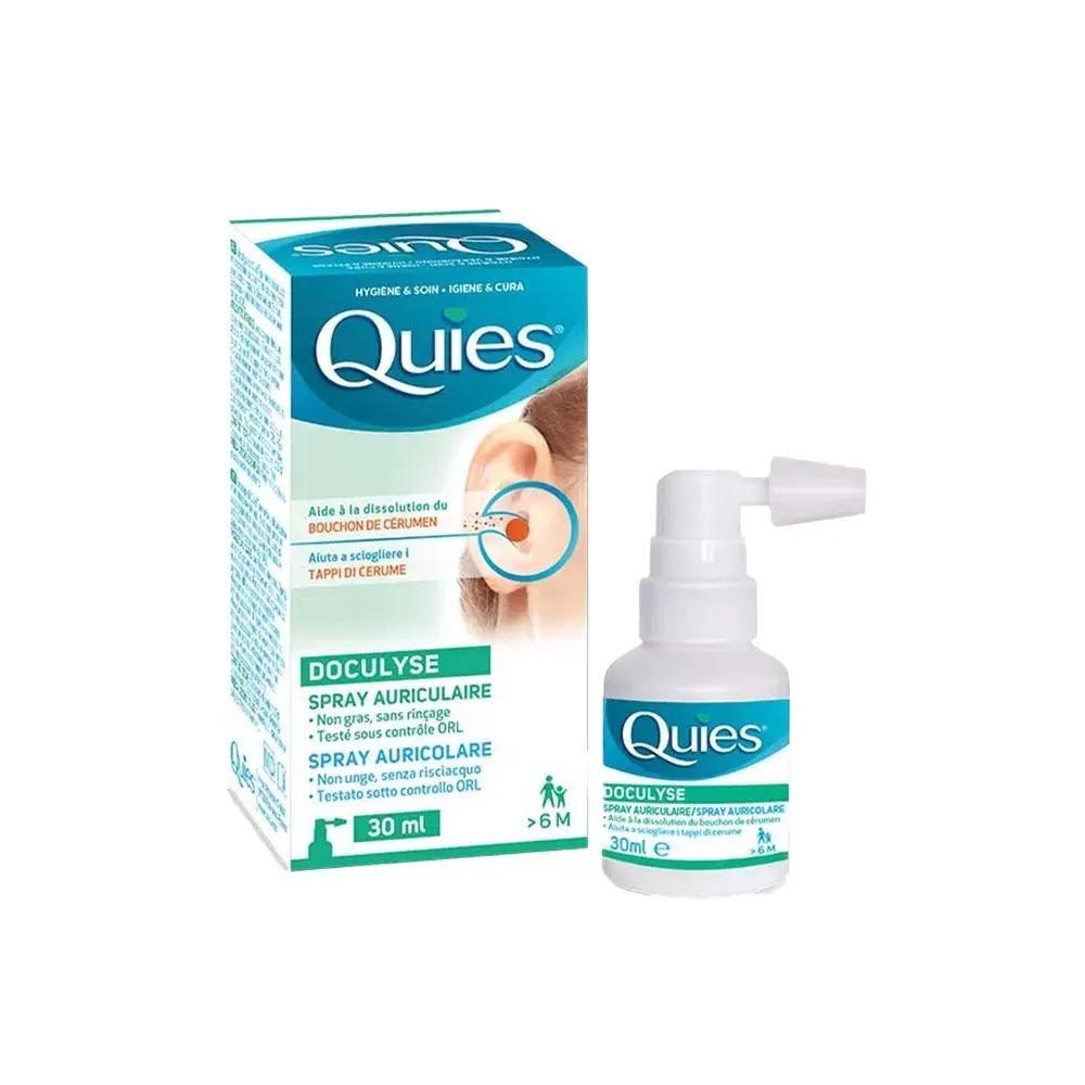 QUIES Bouchons d'oreilles en cire naturelle (2 paires)