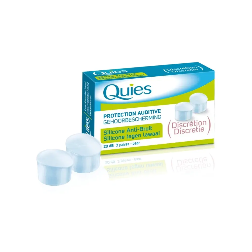 QUIES SILICONE ANTI BRUITS 3 PAIRES
