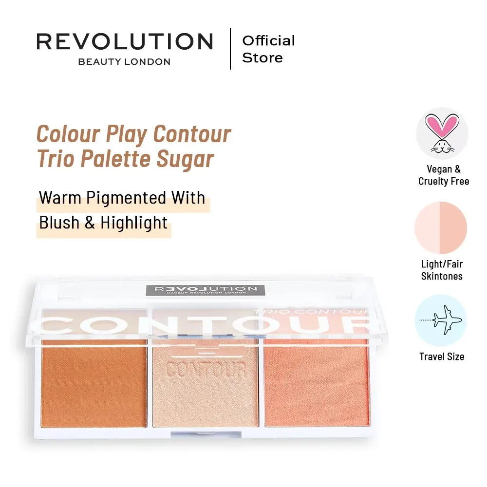 Relove Colour Play Contour Trio Sugar باليت كونتور ثلاثي