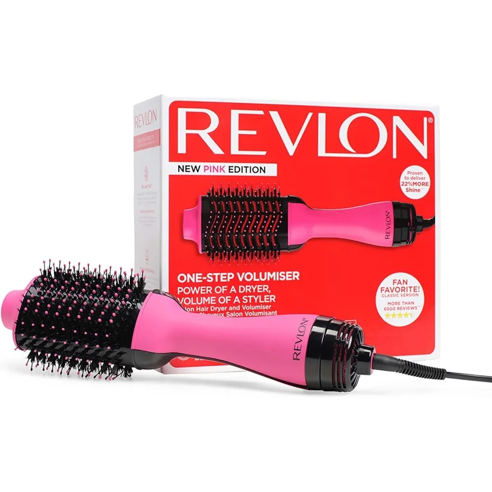Revlon One-Step مجفف ومنفش الشعر 2 في 1 Pink Edition