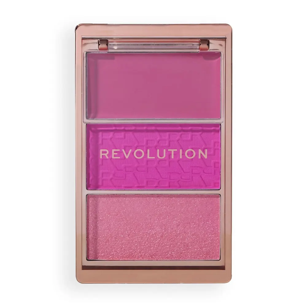 Revolution Blush Icon Palette Hot Pink Flag باليت بلاش