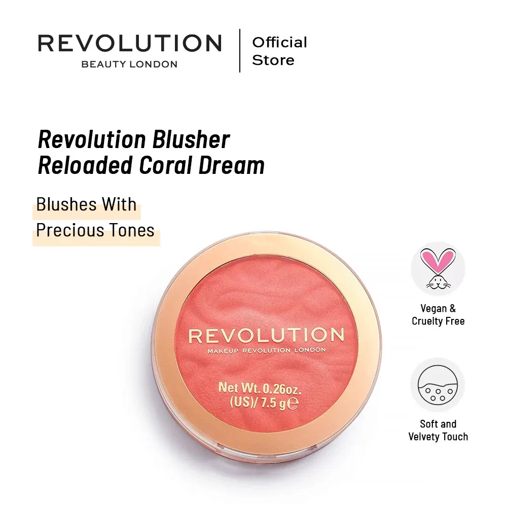 Revolution Blusher Reloaded Coral Dream بلاش