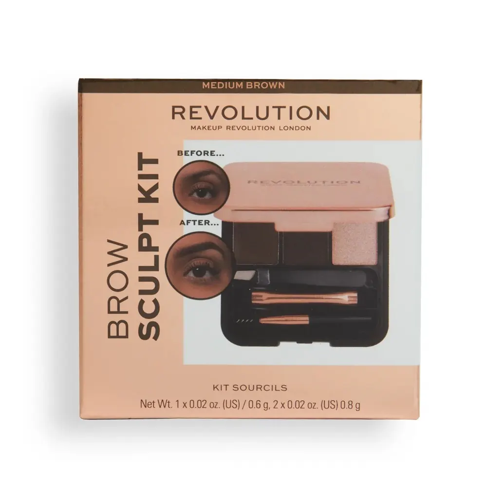 Revolution Brow Sculpt Kit Medium طقم نحت الحواجب