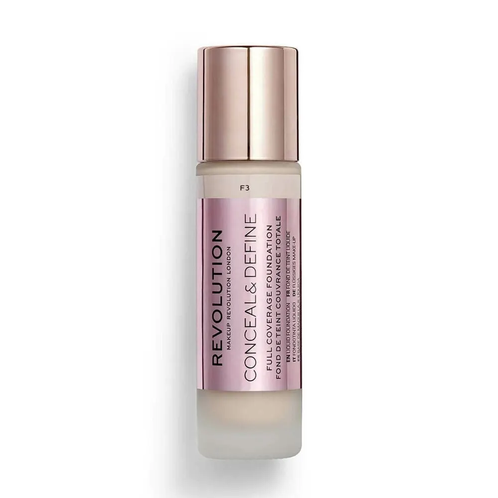 Revolution Conceal and Define Foundation F3 كريم أساس