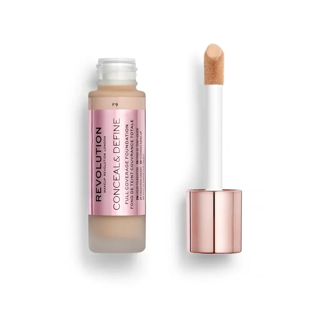 Revolution Conceal & Define Foundation F9 كريم أساس