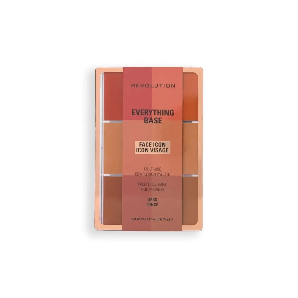 Revolution Everything Base Face Icon Complexion Palette Dark