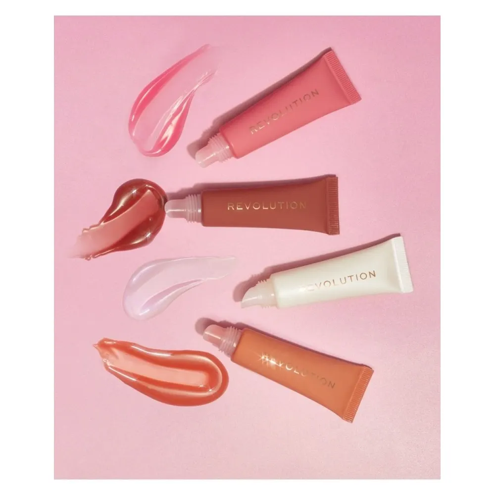 Revolution Juicy Peptide Lip Balm Nude Latte