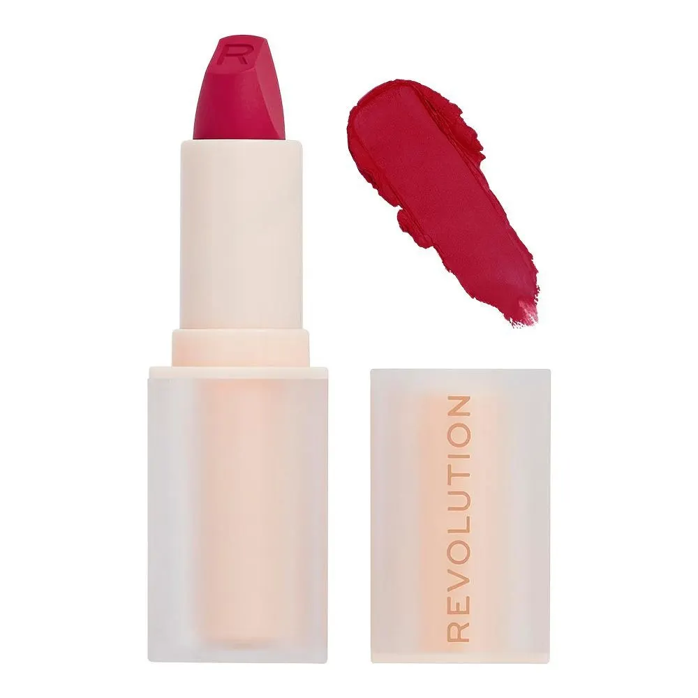 Revolution Lip Allure Soft Satin Lipstick Material Girl Wine