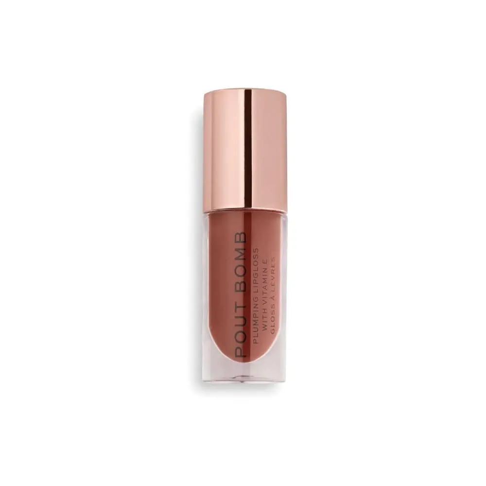 Revolution Pout Bomb Plumping Gloss Cookie Deep Nude