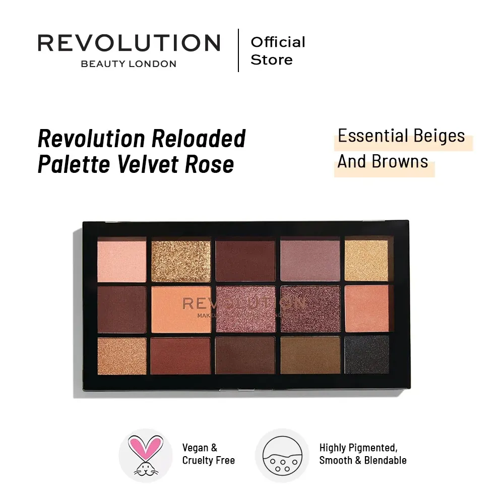 Revolution Re-loaded Palette Velvet Rose باليت ظلال العيون