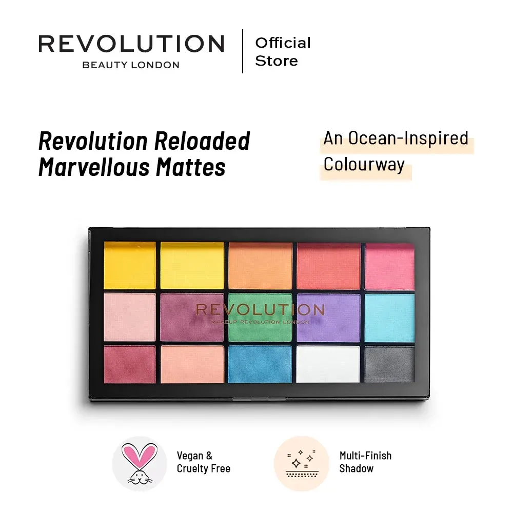 Revolution Reloaded Marvellous Mattes باليت ظلال العيون