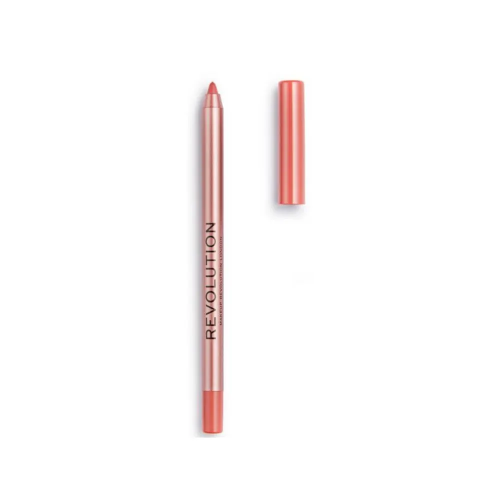 Revolution Satin Kiss Lipliner Heart Race Peach Nude