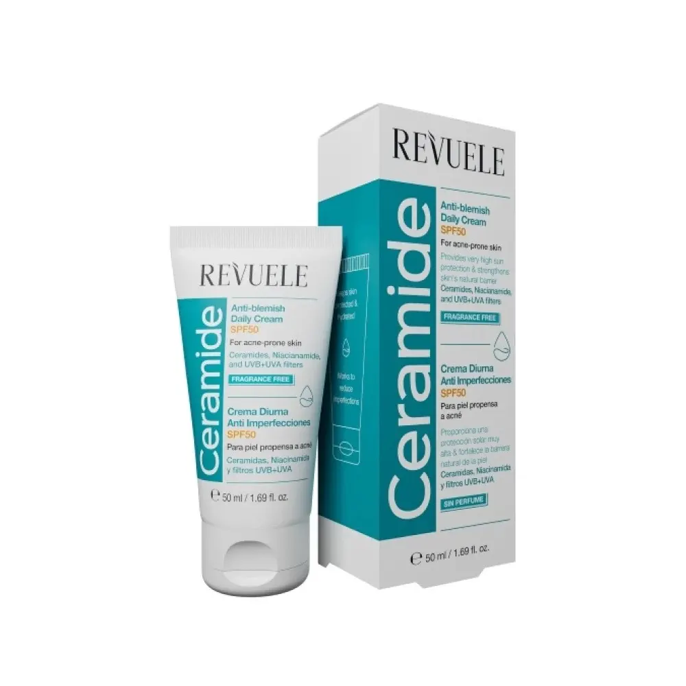 REVUELE CERAMIDE Anti-Blemish Daily cream SPF50 50ML