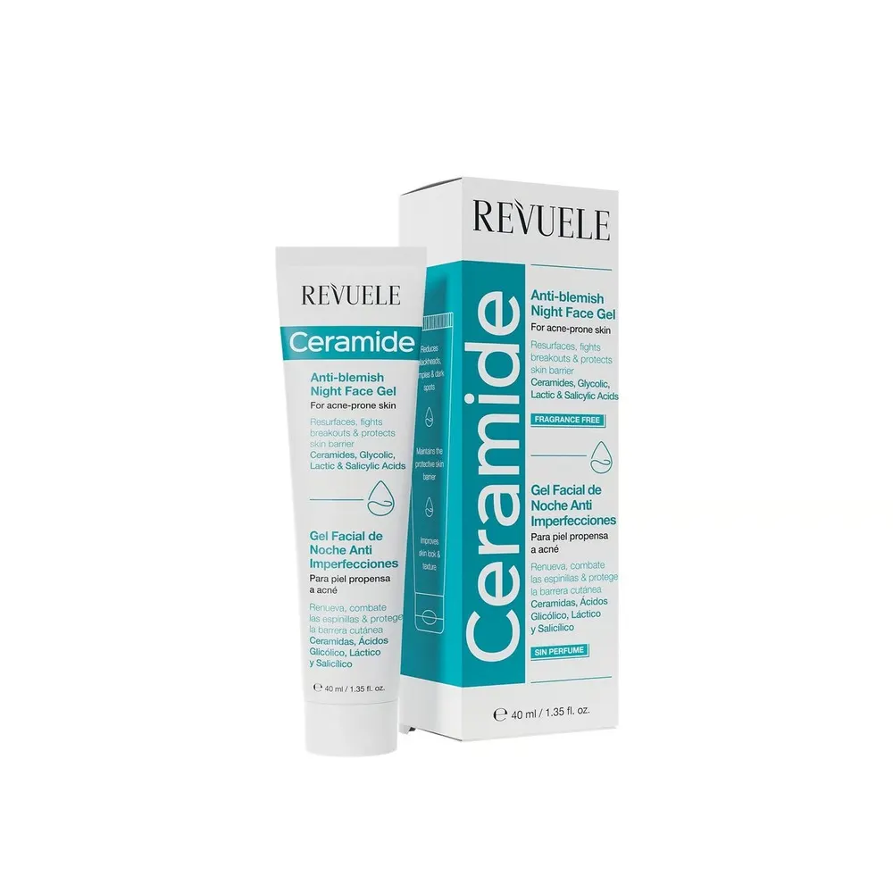 Revuele Ceramide جل ليلي للوجه ضد العيوب 40 مل