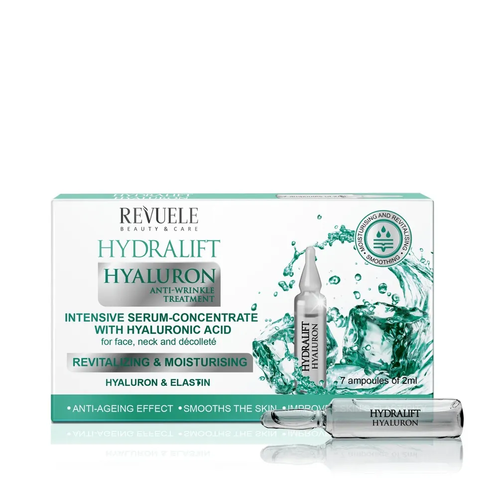 Revuele Hydralift Hyaluron أمبولات سيروم مركز مكثف بحمض الهيالورونيك
