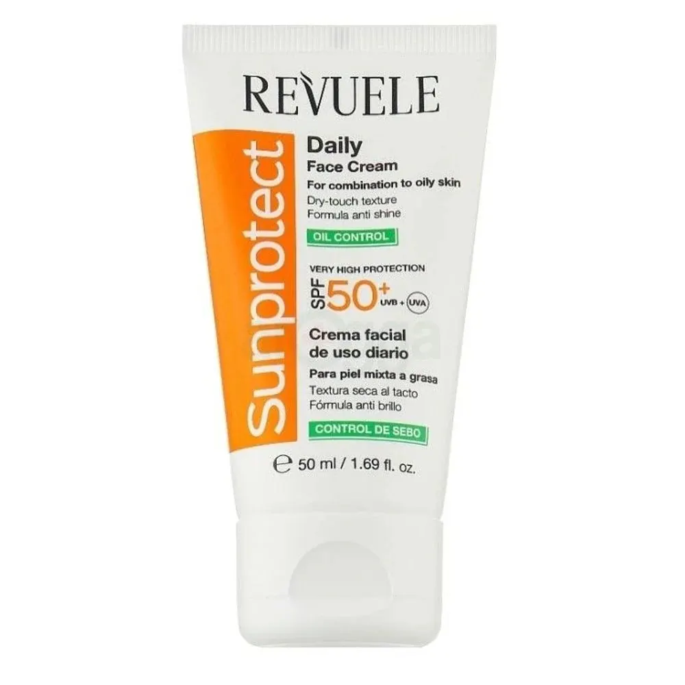 REVUELE SUNPROTECT DAILY FACE CREAM – OIL CONTROL, SPF 50+, 50 ml